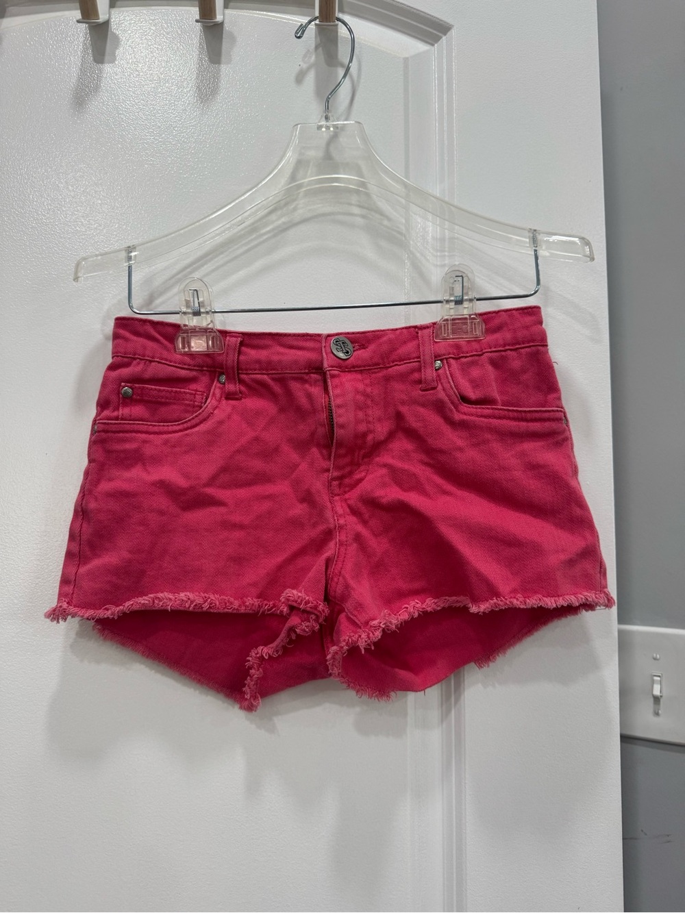 Women’s Hot Pink Denim Cutoff Shorts size 1